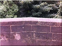 SD6012 : Old Boundary Marker by the A6, Waterhouse Bridge, Chorley Road, Adlington parish by Milestone Society