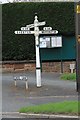 Old Direction Sign - Signpost by the A56, Warrington Road, Mickle Trafford parish