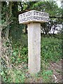 SX0673 : Old Guide Stone by the B3266, Longstone, St Mabyn parish by Milestone Society