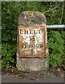 Old Milestone by the B4070, Uplands, Stroud parish