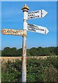 Direction Sign - Signpost on Pound Road northeast of Curland