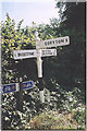 Old Direction Sign - Signpost by Station Road, Bridestowe parish