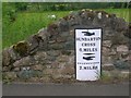 Old Milepost by the A814, near Colgrain Farm, Cardross parish