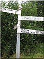 Old Direction Sign - Signpost by the B3224, Withiel Hill, Luxborough parish