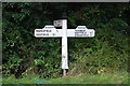 Old Direction Sign - Signpost by the B2026, Maresfield parish