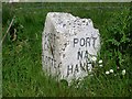 NR2456 : Old Milestone by the A487, south of Port Charlotte, Kilchoman parish by Milestone Society