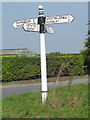 Old Direction Sign - Signpost by Flashbrook Cross Roads, Adbaston parish