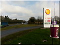 TM0331 : Looking north up the A12, at Birchwood service station by Christopher Hilton