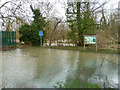 River Mole in flood, Leatherhead