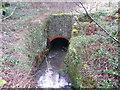 Hebble Brook entering a short tunnel, Mixenden