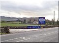 Direction sign leading from the B113 (Dublin Road) to the Head Office of Morgan Fuels