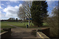 View westwards across the playing fields