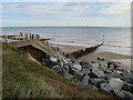 TA3427 : Southernmost groyne, Withernsea by Hugh Venables