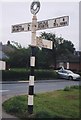 Old Direction Sign - Signpost by the B6263, Cumwhinton parish