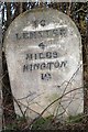 Old Milestone by the B4529, west of Lawton, Kingsland parish