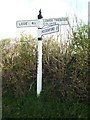 Old Direction Sign - Signpost by Trenode Cross, Morval parish