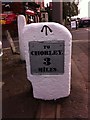 Old Milestone, A6, Preston Road, Junction with Swansey Lane