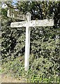 SW9879 : Old Direction Sign - Signpost by Long Cross, north of Trelights by Milestone Society