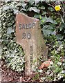 Old Milepost by the old A458, Wenlock Road, Bridgnorth parish