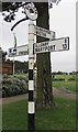 NY1053 : Old Direction Sign - Signpost by the B5302, Criffel Street, Silloth by Milestone Society
