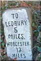 Old Milestone by the B4220, Ailscroft, Bosbury parish