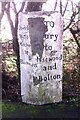 Old Guide Stone by the B6292, Starling Road, Bury parish