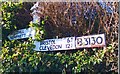 Old Direction Sign - Signpost by the B3130, Chew Road, Winford