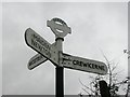 Old Direction Sign - Signpost by the A356, South Perrott