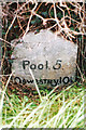 Old Milestone by the B4392, near Varchoel Bridge, Guilsfield parish