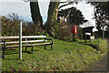 Bench and postbox, Windmill