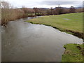 The river Clwyd upstream at Pont Llanerch