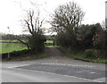 Lane on the south side of Penallta Road near Penybryn