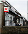 Post Office name sign in Gelligaer