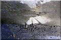 Benchmark on railway bridge on Unstone Hill