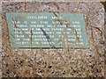 Golden Mile plaque