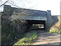 Bridge taking the A638 over a former railway