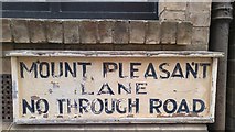 SZ0378 : Mount Pleasant Lane - No Through Road by Phil Champion