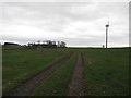 NY9581 : Wind Turbine near Sweethope Farm by Les Hull