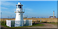 ST3382 : East Usk Lighthouse, Newport Wetlands by Robin Drayton