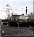 Electricity pylon behind Penallta Road, Penybryn