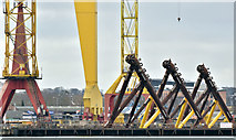 J3575 : Wind turbine parts, Harland & Wolff, Belfast  -  February 2019(2) by Albert Bridge