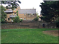 TQ3580 : Rear of Rum Close, Shadwell, viewed from Wapping Woods open space by Robin Stott