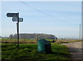 Signpost near Throwley Forstal