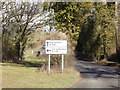 TM2868 : Roadsign on the B1116 Laxfield Road by Geographer