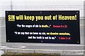 Religious message at the Baptist Church at Poyntzpass