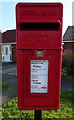 Close up, Elizabeth II postbox on Castle Road, Redcar
