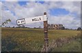 Old Direction Sign - Signpost by the A39, Turnpike Corner, Chewton Mendip Parish