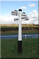 Old Direction Sign - Signpost by the B2112, New Road, Hassocks parish