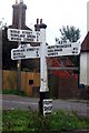 TQ6412 : Old Direction Sign - Signpost by the A271, Gardner Street, Windmill Hill by Milestone Society