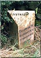 Old Milepost south of Blackbrook Bridge, Ipstones parish